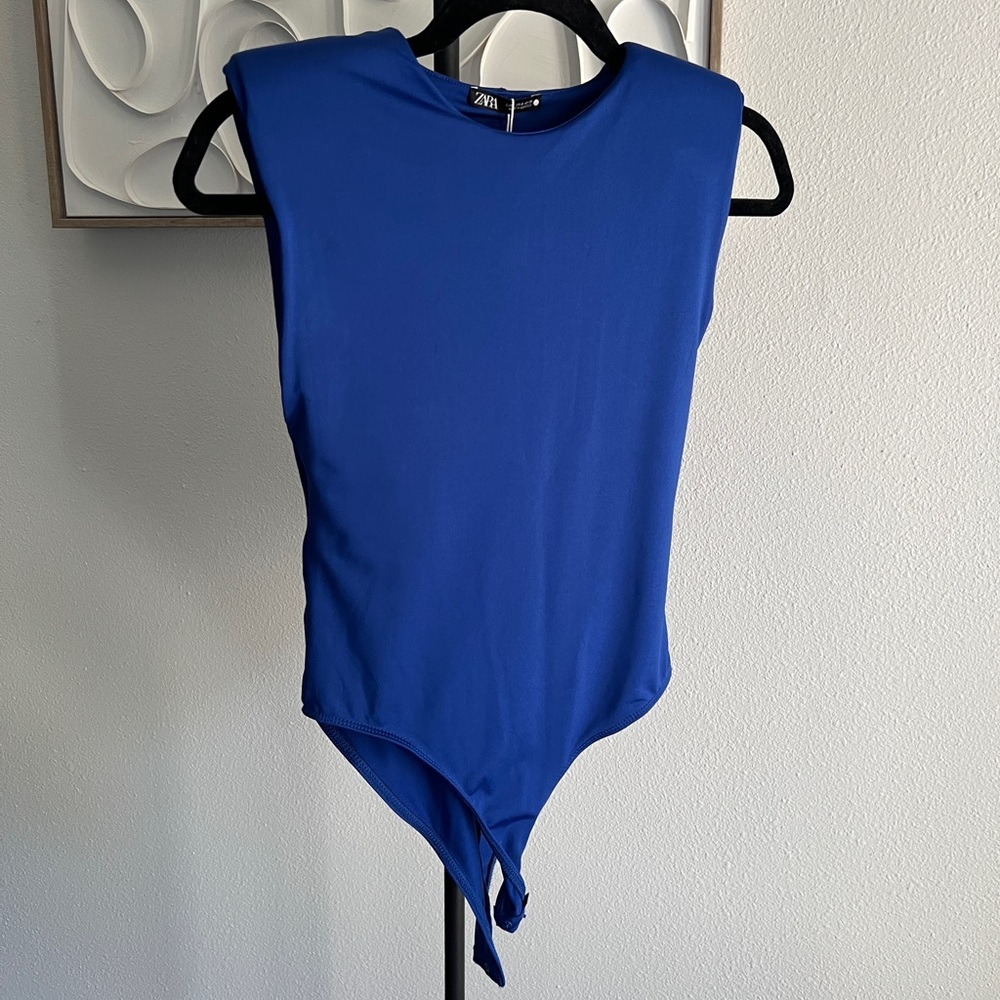 Zara bodysuit with shoulder pads